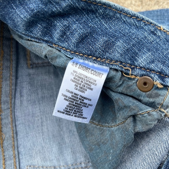 Vtg Y2K Aeropostale Pants Women Sz 5/6 Short Cotton Hailey Skinny Flare Jeans - Picture 5 of 6